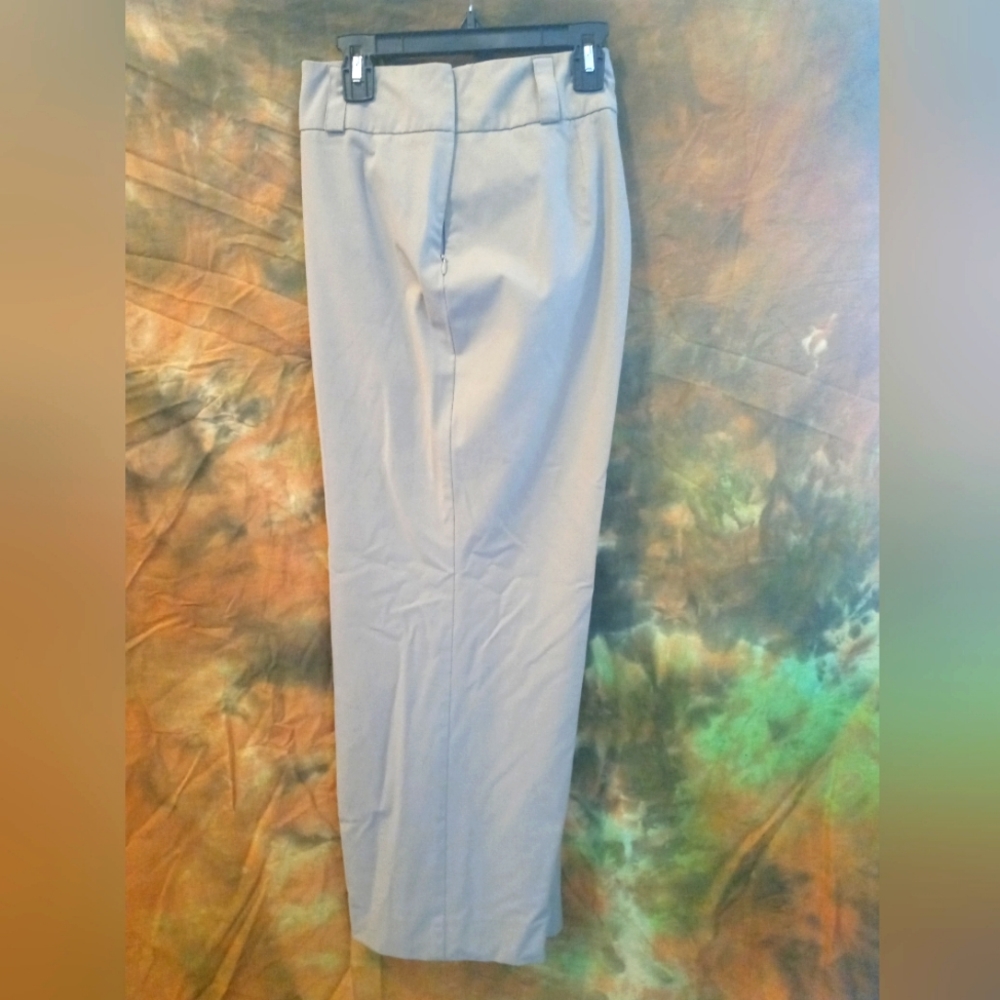 Talbots dress khaki crop pants. Side zipper